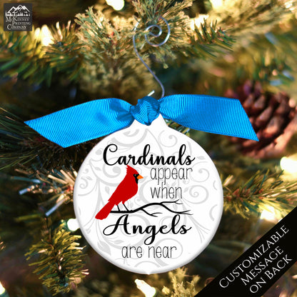 Cardinal Ornament - Christmas Gift, Memorial, Sympathy Gift, Custom