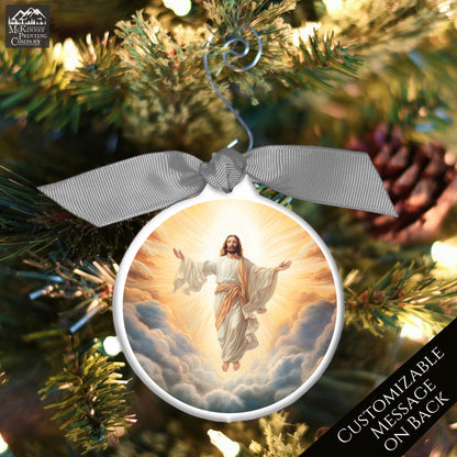 Jesus Christmas Ornament - Ascension of Christ, Christian Gifts, Easter
