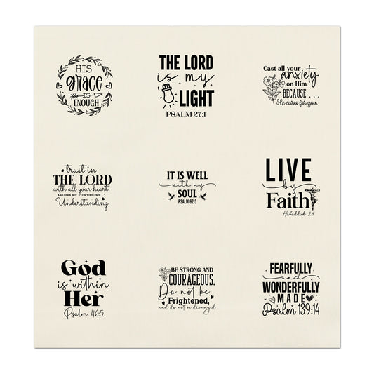 Christian Patch - Bible Verse, God is Within Her, Trust in the Lord, Tags, Bag Charms, Quilt Label, Crafts