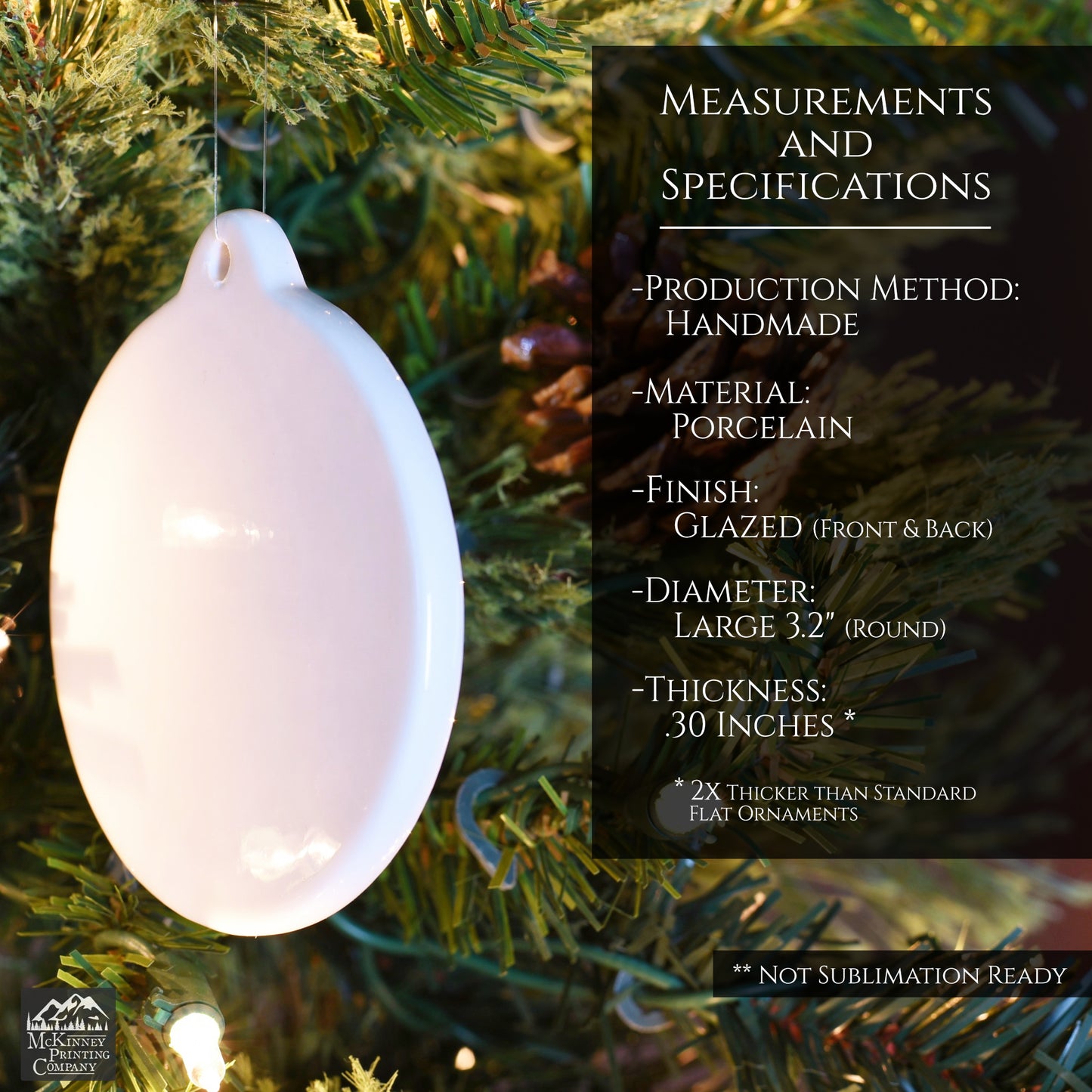 Blank Ornaments - Christmas, Handmade, Ceramic, Porcelain, Crafts