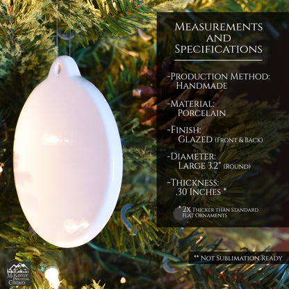 Blank Ornaments - Christmas, Handmade, Ceramic, Porcelain, Crafts