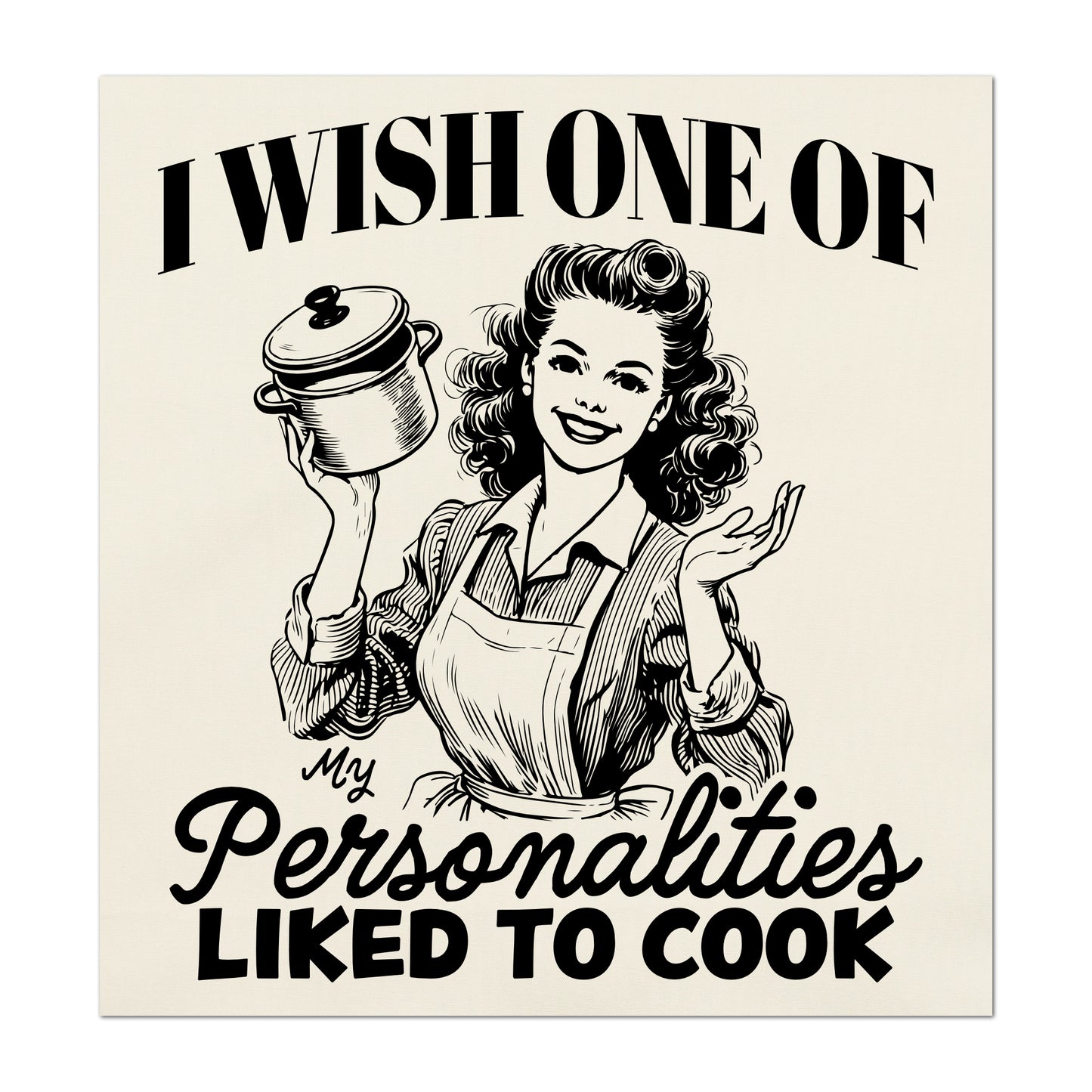Cooking Fabric - Food, Baking, Quotes About Life, Funny, Kitchen, Woman, Wall Art, Quilt Block, Quilting, Sewing