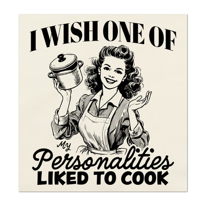 Cooking Fabric - Food, Baking, Quotes About Life, Funny, Kitchen, Woman, Wall Art, Quilt Block, Quilting, Sewing