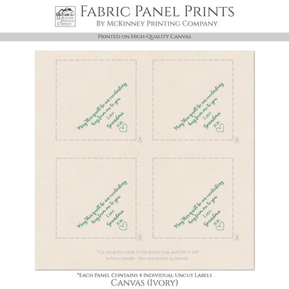 Quilt Label - Triangle, Custom, Name, Sewing, Quilting, Crafts, Tag, Kona Cotton Fabric, Pattern, Corner