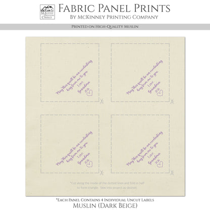 Quilt Label - Triangle, Custom, Name, Sewing, Quilting, Crafts, Tag, Kona Cotton Fabric, Pattern, Corner