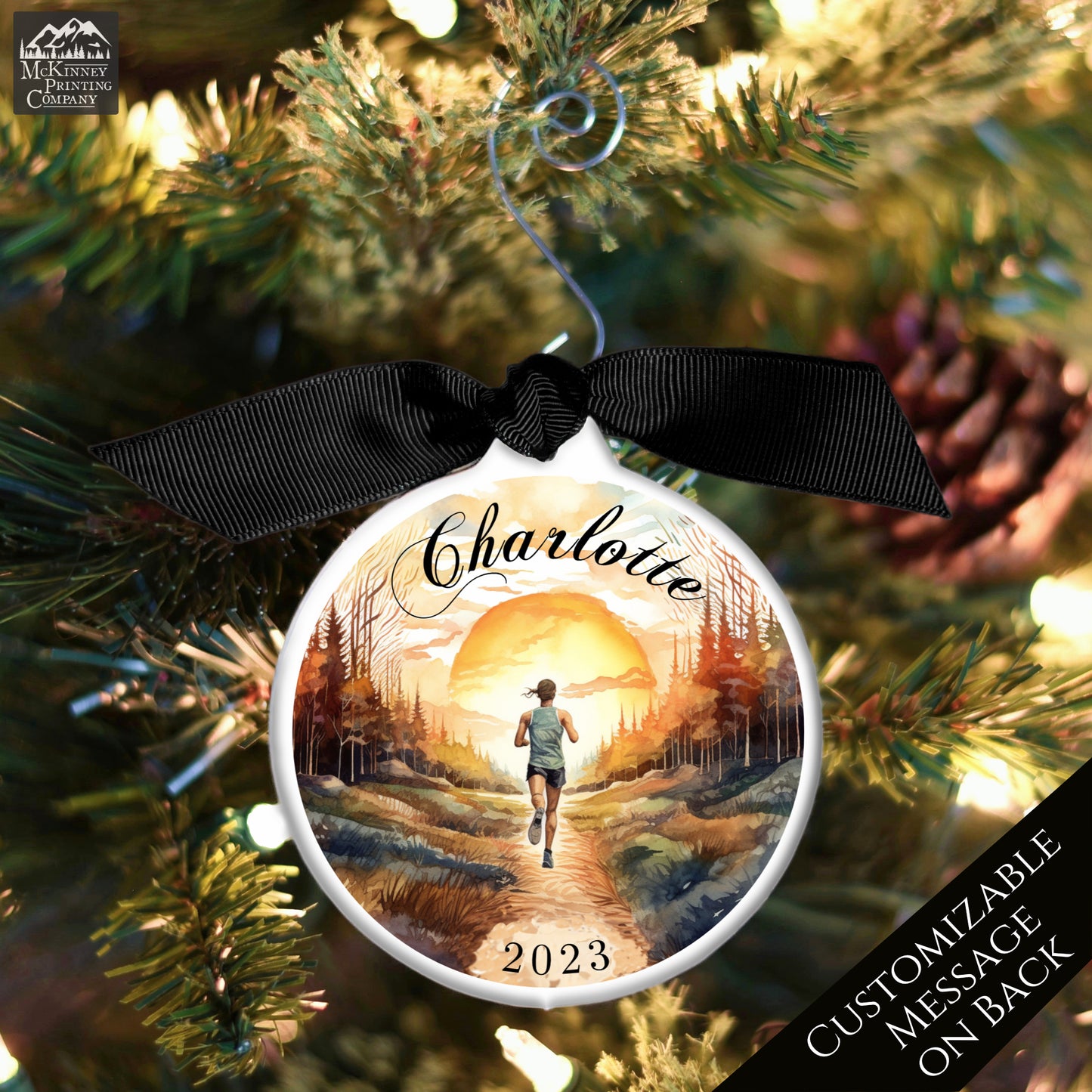 Cross Country Ornament - Christmas Gift, XC, Runner, Track, XC, Female