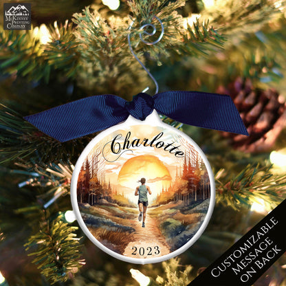 Cross Country Ornament - Christmas Gift, XC, Runner, Track, XC, Female