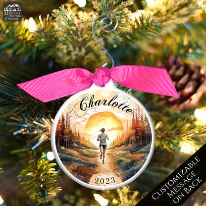Cross Country Ornament - Christmas Gift, XC, Runner, Track, XC, Female