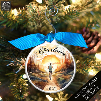 Cross Country Ornament - Christmas Gift, XC, Runner, Track, XC, Female