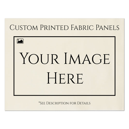 Custom Printed Fabric Panels - Crafts, Wall Art, Prints, Memory Pillow, Clothing, Bags, Quilt Labels
