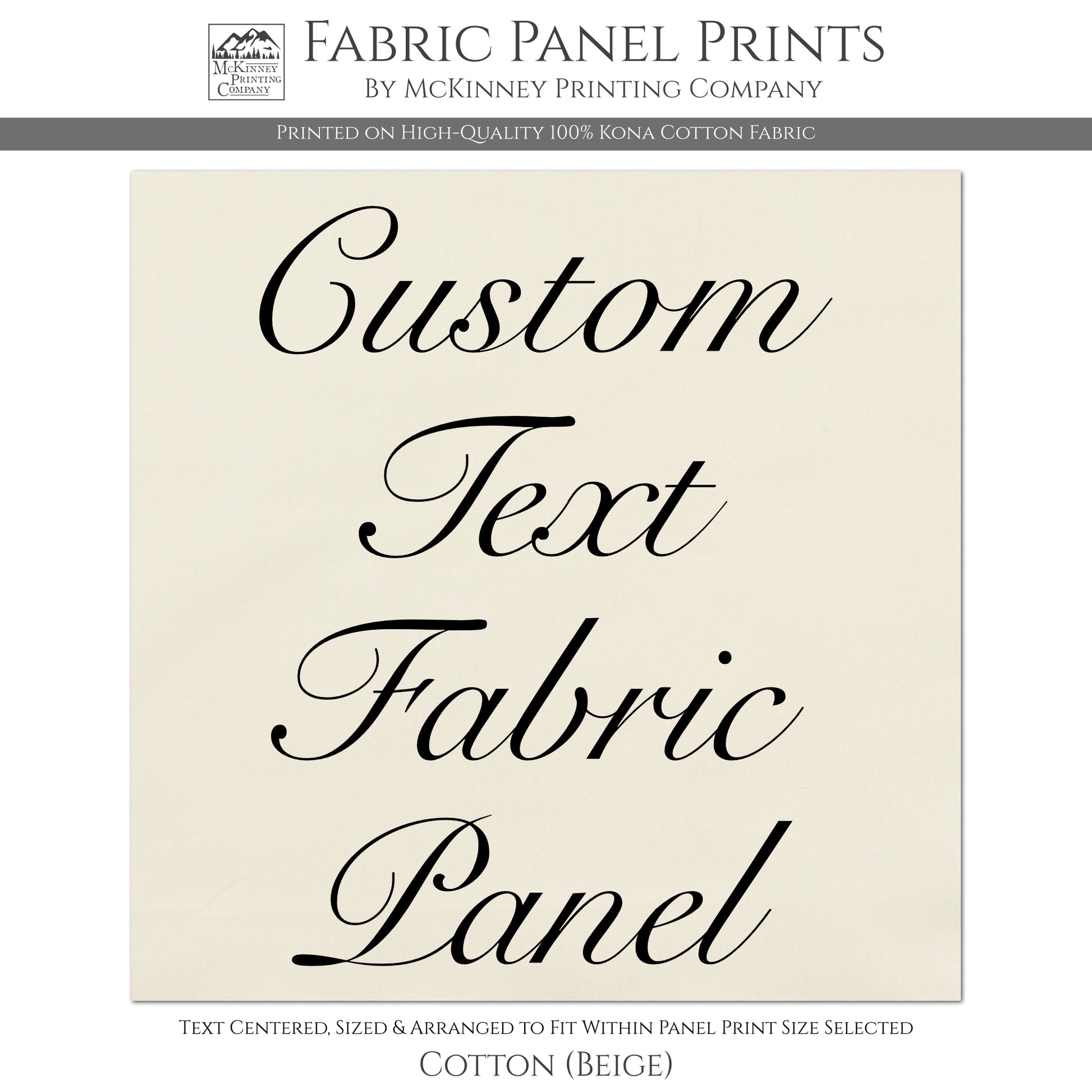 Custom Fabric Labels - Memory Pillow, Quilt Labels, Custom Fabric for –  McKinney Printing Company, LLC