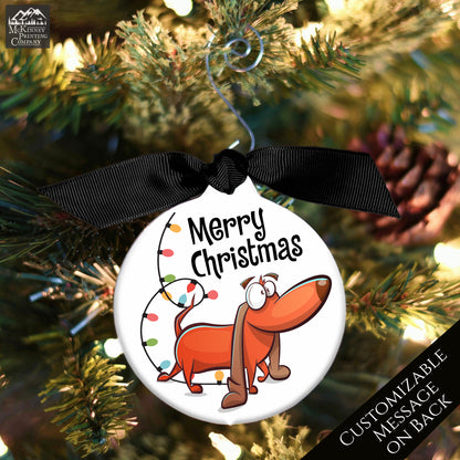 Dachshund - Christmas Ornament, Dog Gift, Tree Décor, Personalized
