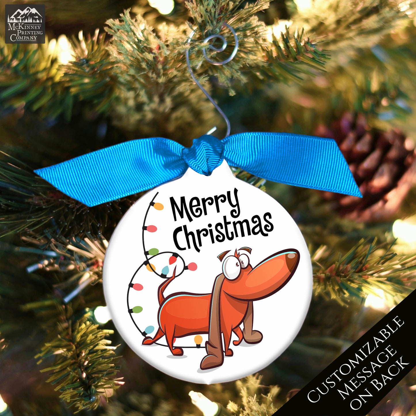 Dachshund - Christmas Ornament, Dog Gift, Tree Décor, Personalized
