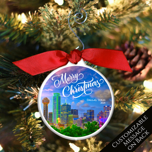 Texas Ornament - Texas Christmas, Texas Décor, Dallas, TX, Souvenir, Keepsake, Photo