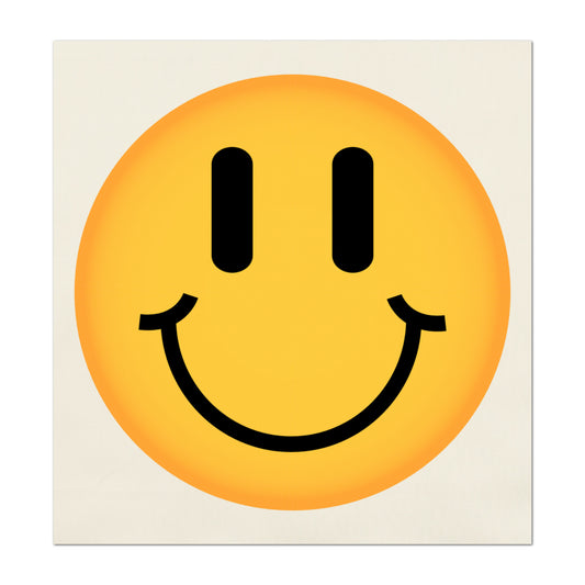 Emoji Fabric - Smiley Face, Nursery, Baby Fabric Panels, Sewing, Large Print, Block Print, Cotton, Quilt, Wall Art, Quilting, Crafts