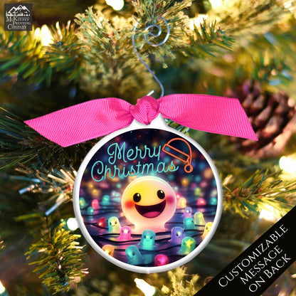 Emoji Christmas - Ornament, Smiley Face, Kids, Child, Cute Gift, Xmas