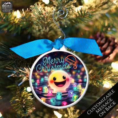 Emoji Christmas - Ornament, Smiley Face, Kids, Child, Cute Gift, Xmas