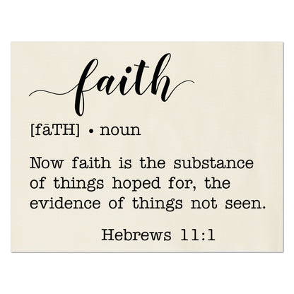 Faith Fabric - Now faith is the substance of things hoped for, the evidence of things not seen - Hebrews 11:1 - Quilting, Sewing