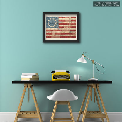 Betsy Ross Flag - Print, American Flag Fabric, Patriotic, Americana, USA, Military, Veteran, Quilting, Quilt, Cotton, Canvas