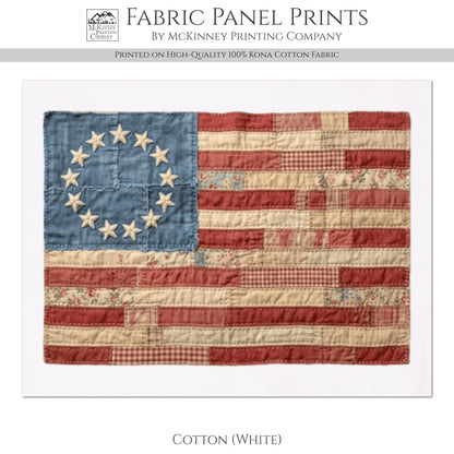 American Flag Fabric - Print, Patriotic Fabric, Americana, USA, Military, Veteran, Quilting, Quilt, Cotton, Red White and Blue