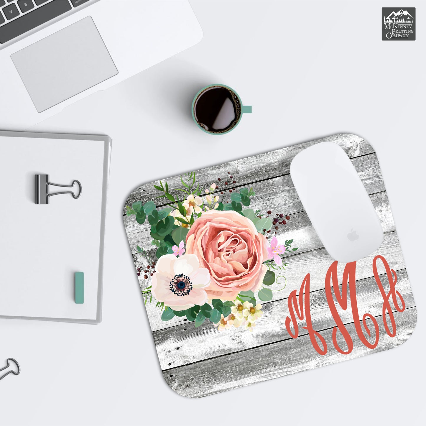 Personalized Mouse Pad, Custom, Name, Monogram, Personalised, Laptop, Computer, Accessories