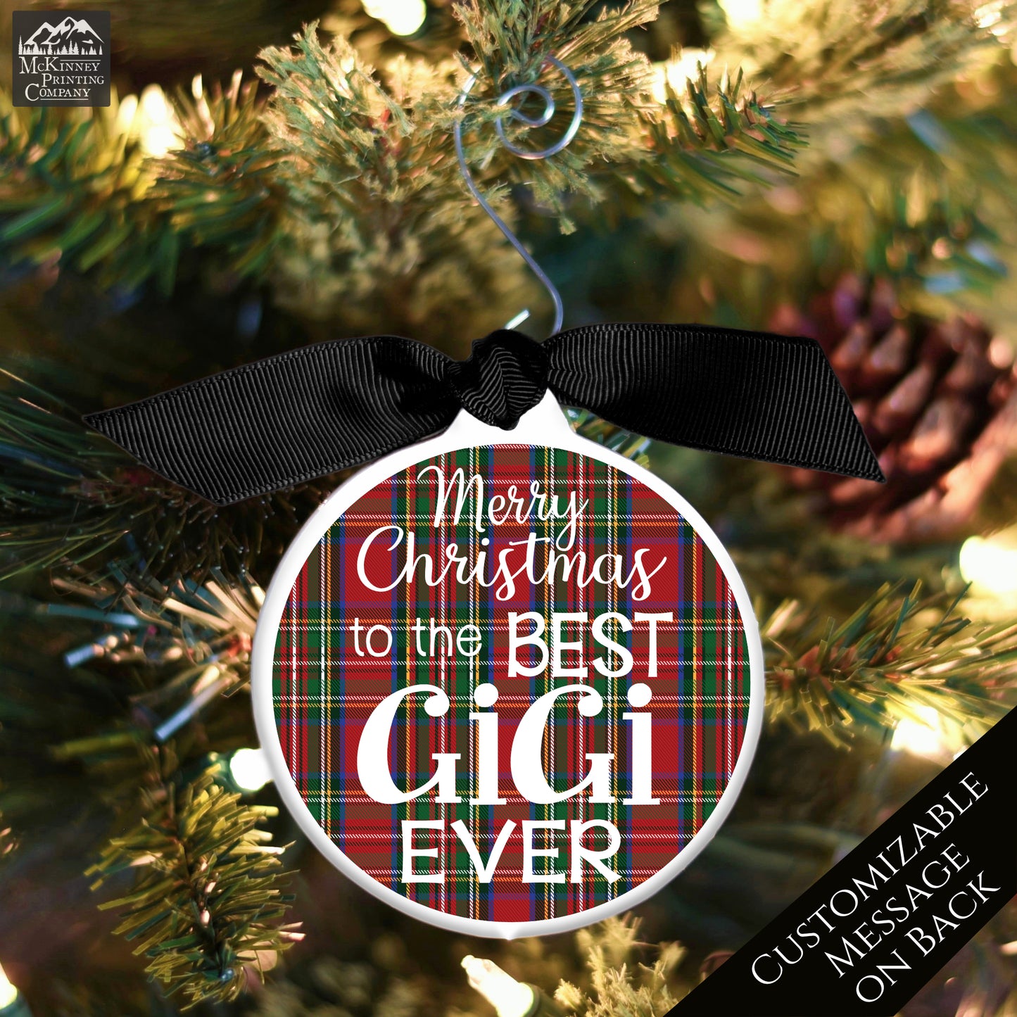 Gigi - Christmas Ornament, Grandma Gift, Bauble, Personalized