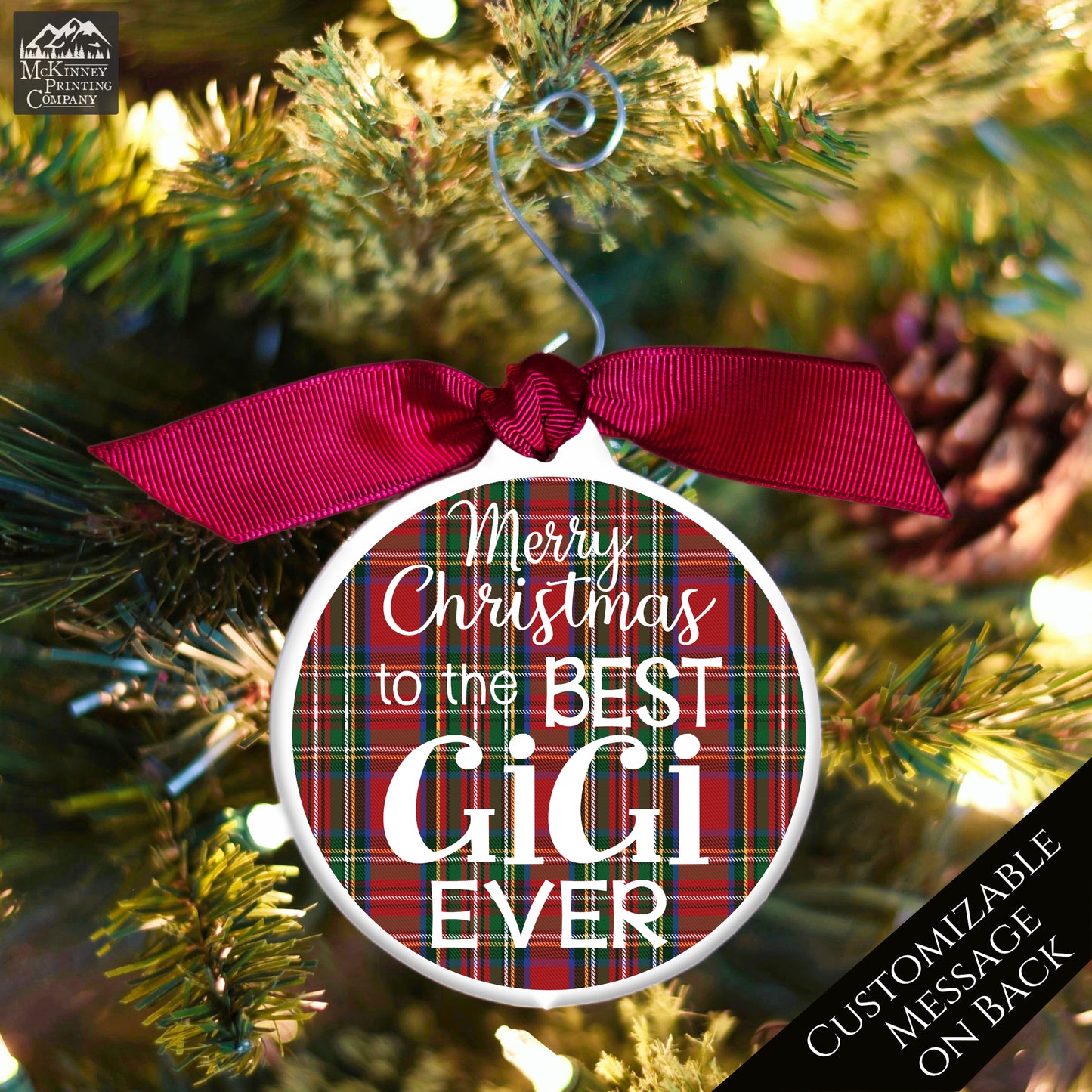 Gigi - Christmas Ornament, Grandma Gift, Bauble, Personalized
