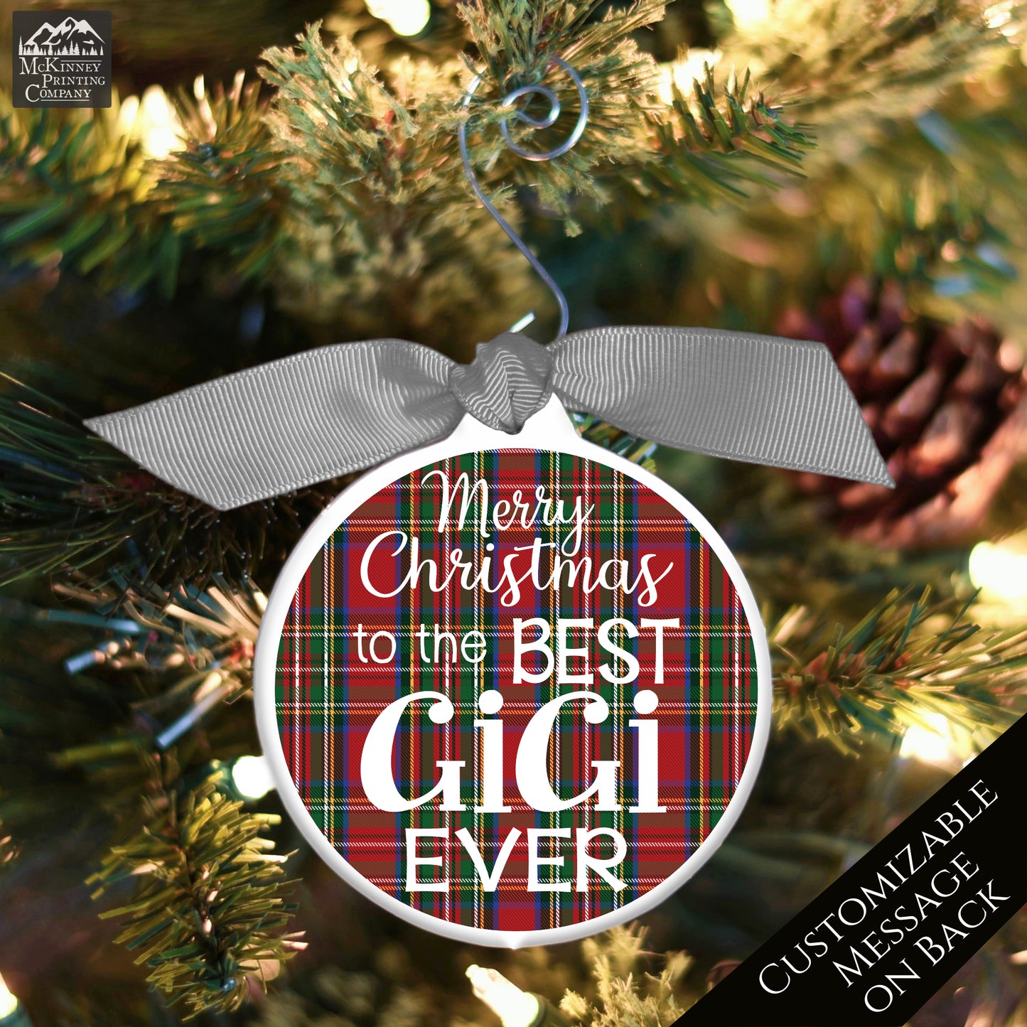 Gigi - Christmas Ornament, Grandma Gift, Bauble, Personalized