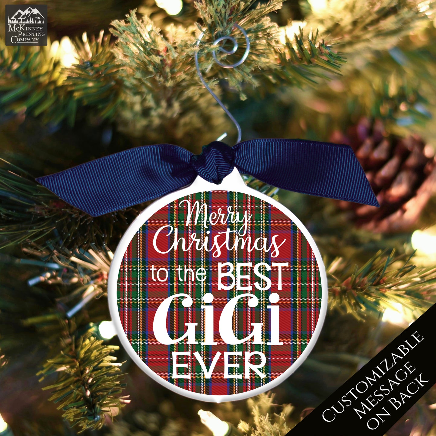 Gigi - Christmas Ornament, Grandma Gift, Bauble, Personalized