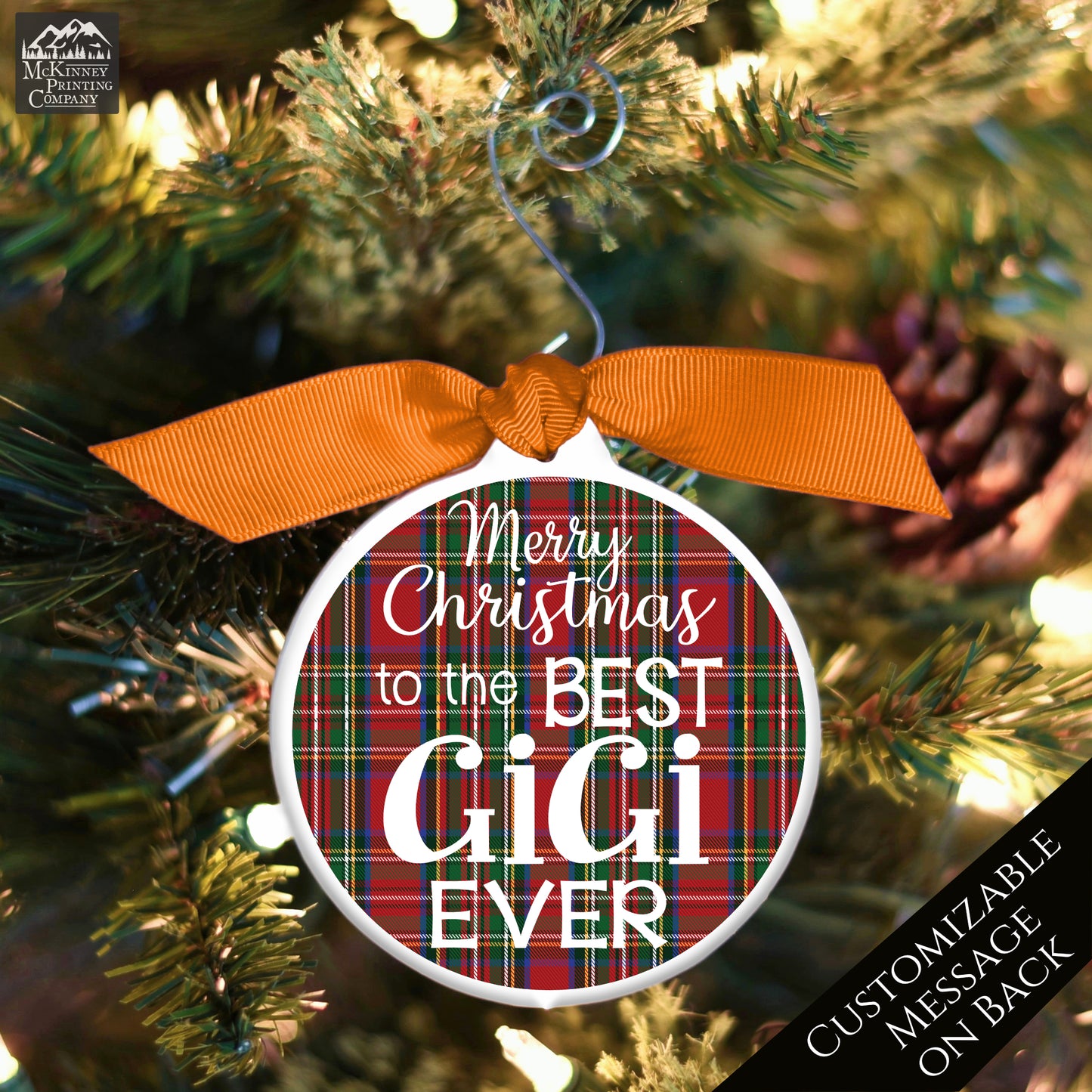 Gigi - Christmas Ornament, Grandma Gift, Bauble, Personalized