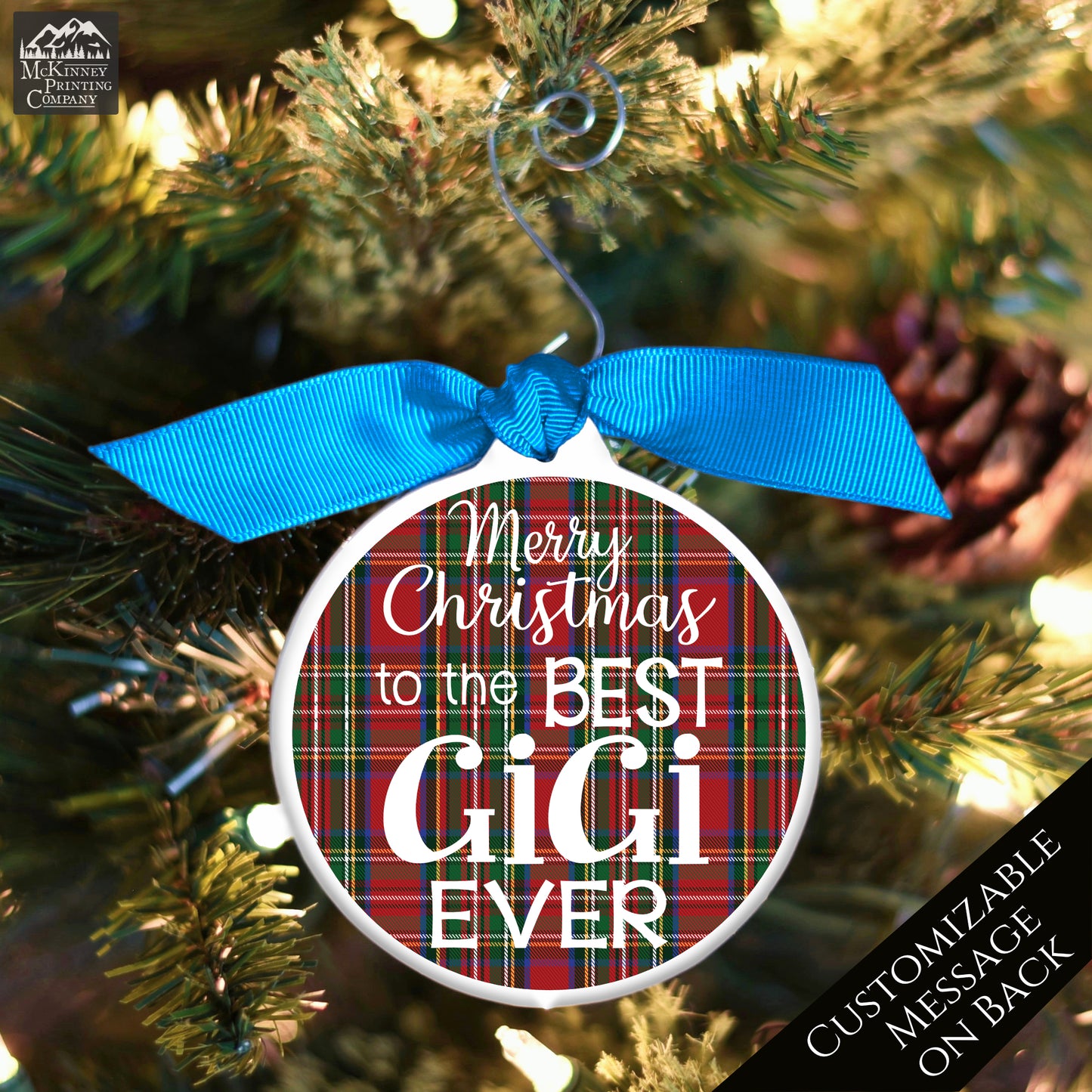 Gigi - Christmas Ornament, Grandma Gift, Bauble, Personalized