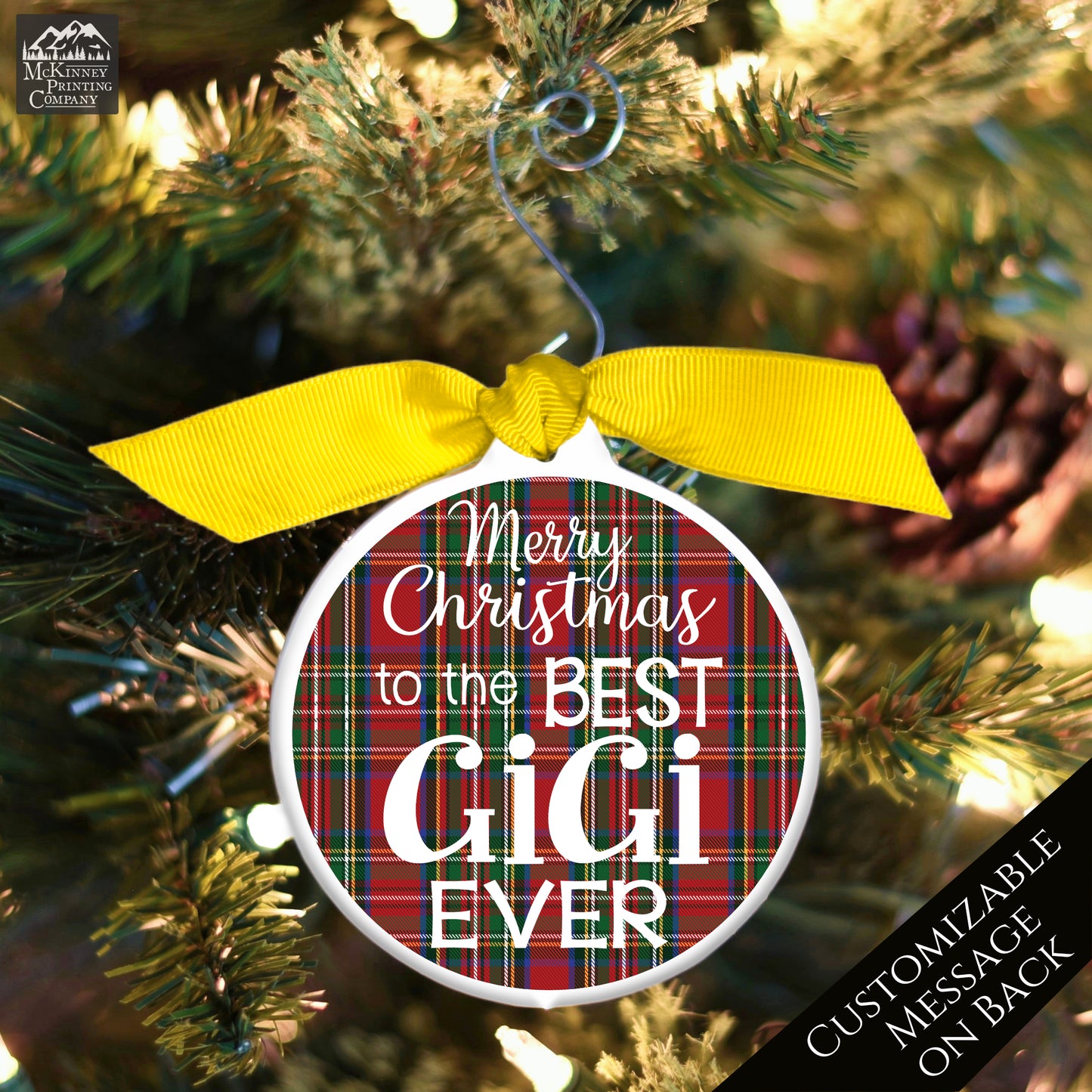 Gigi - Christmas Ornament, Grandma Gift, Bauble, Personalized
