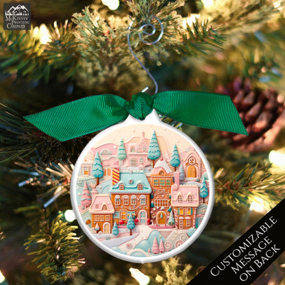 Christmas Gingerbread Ornaments - Village, House, Tree Décor, Print