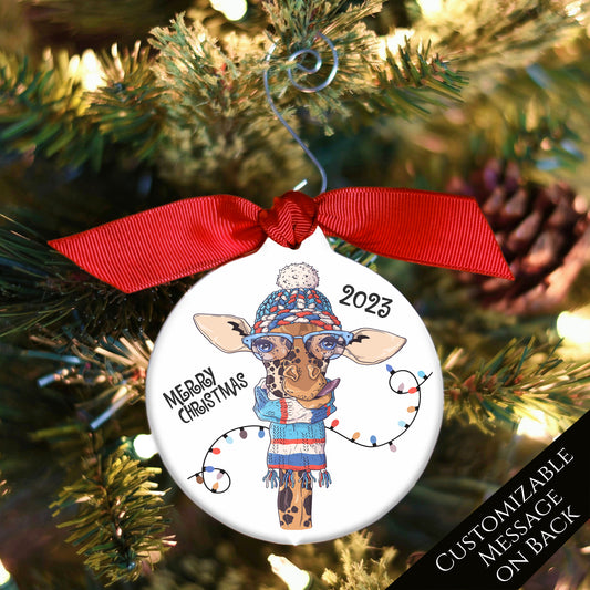 Giraffe Gift - Christmas Ornament, Tree Decor, Bauble, Funny
