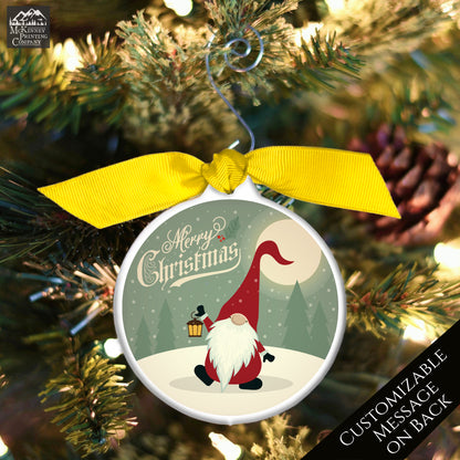Gnome Ornament - Scandinavian, Custom, Christmas Gnomes, Xmas, Cute, Scandinavian