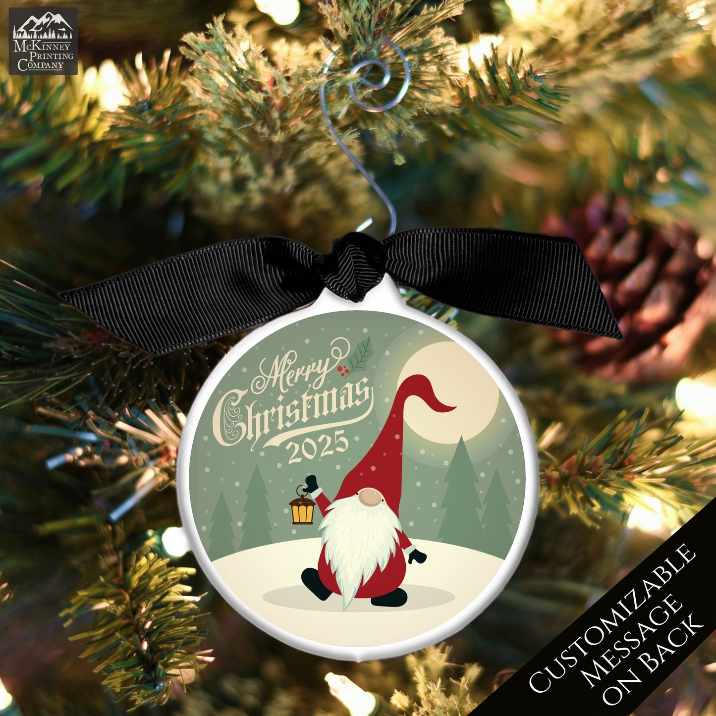 Gnome Ornament - Scandinavian, Custom, Christmas Gnomes, Xmas, Cute, Scandinavian