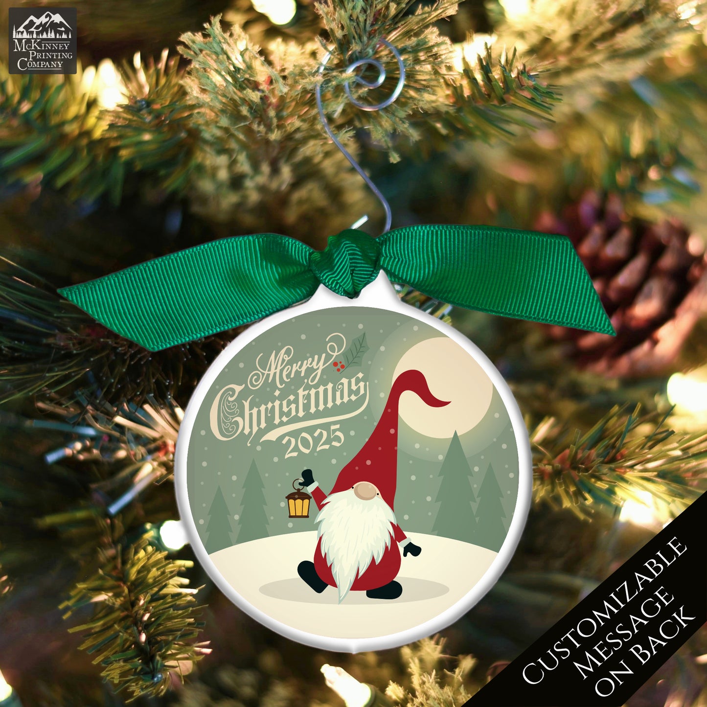 Gnome Ornament - Scandinavian, Custom, Christmas Gnomes, Xmas, Cute, Scandinavian