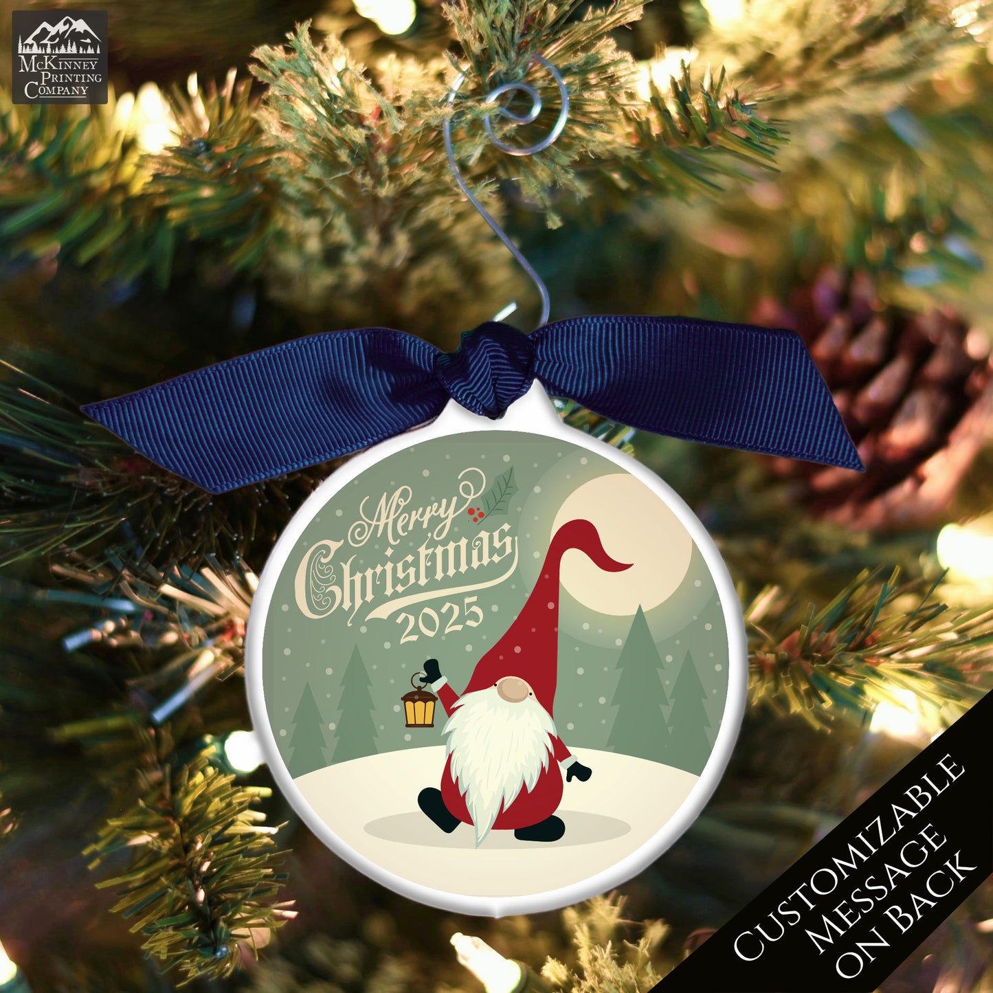 Gnome Ornament - Scandinavian, Custom, Christmas Gnomes, Xmas, Cute, Scandinavian