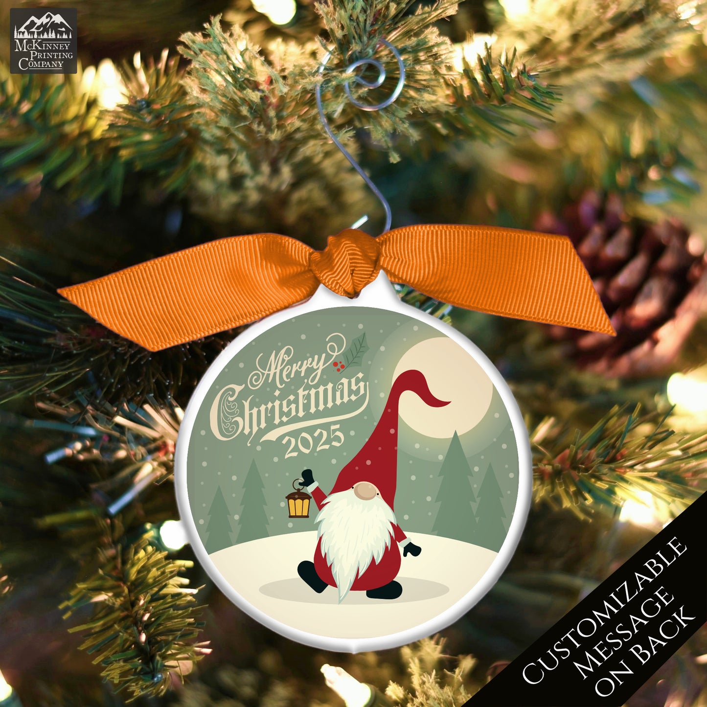 Gnome Ornament - Scandinavian, Custom, Christmas Gnomes, Xmas, Cute, Scandinavian