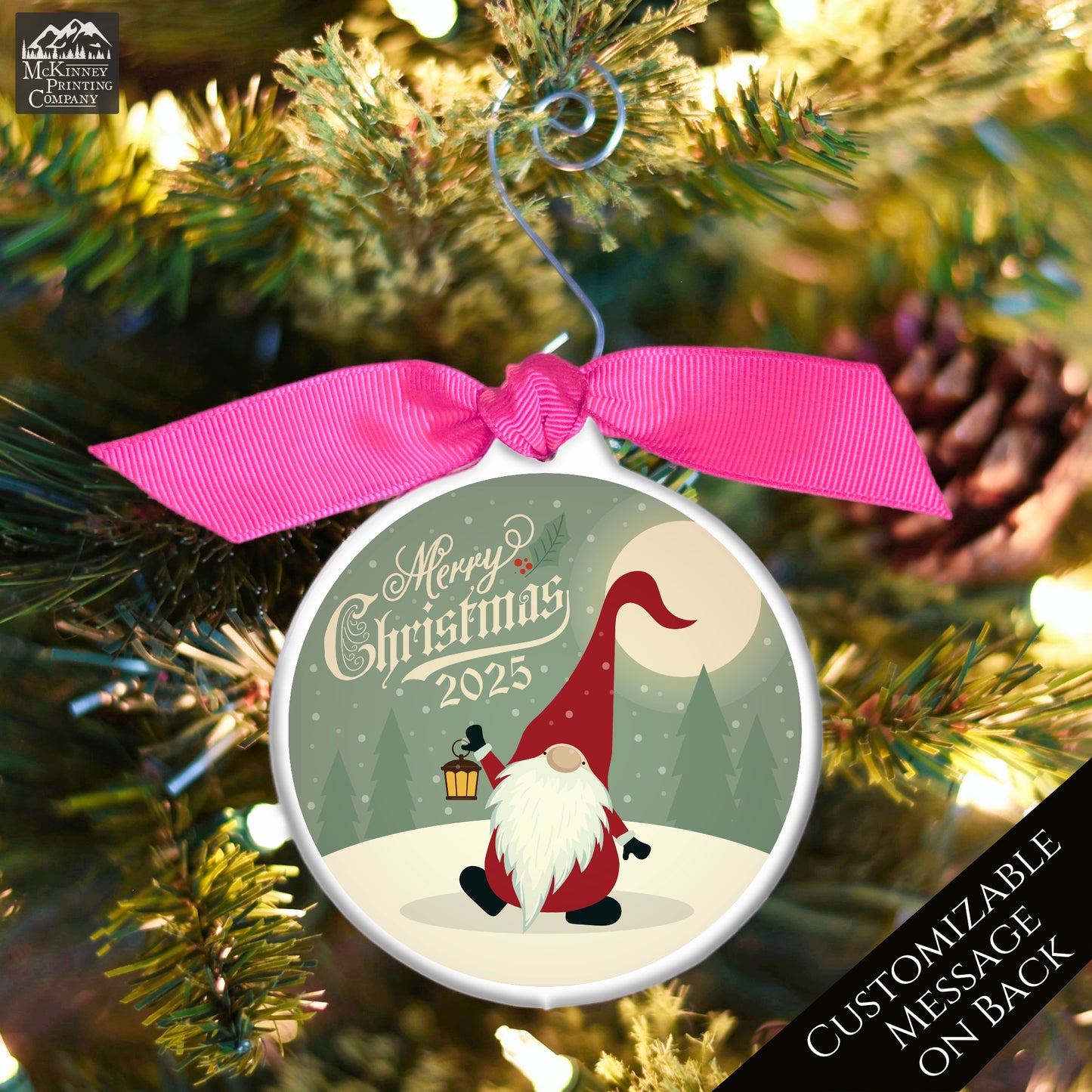Gnome Ornament - Scandinavian, Custom, Christmas Gnomes, Xmas, Cute, Scandinavian