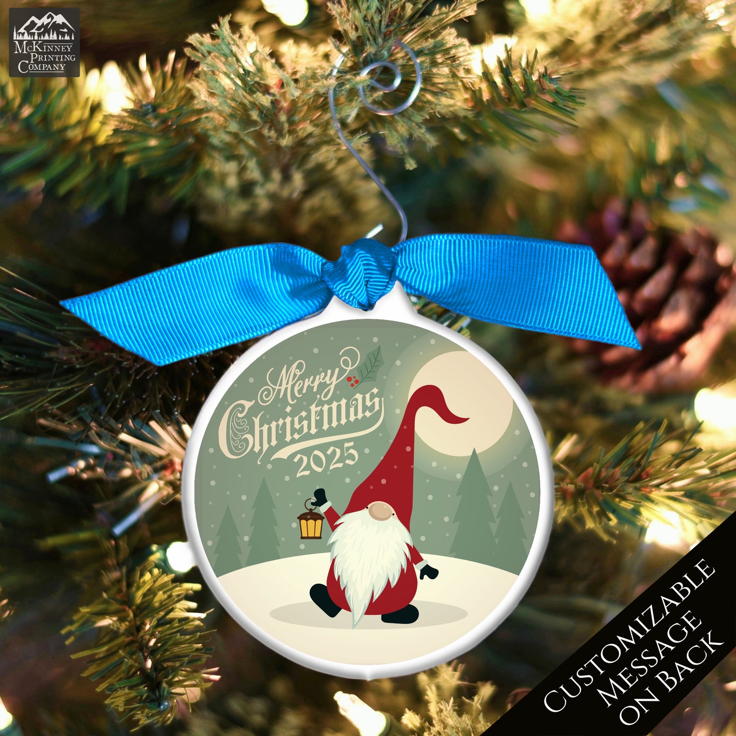 Gnome Ornament - Scandinavian, Custom, Christmas Gnomes, Xmas, Cute, Scandinavian