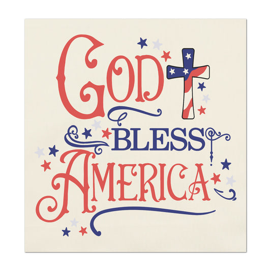 God Bless America - Patriotic Fabric, USA, Military, Veteran, Quilting, Quilts of Valor, Cotton, Red White and Blue
