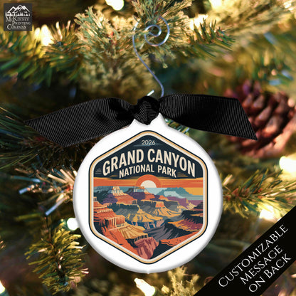 National Park Ornament - Arizona, Personalized, Camper, Camping, Hiking, Canyon, Souvenir, Vacation, Christmas Gift