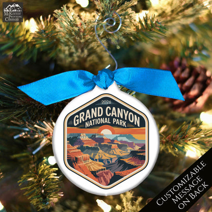 National Park Ornament - Arizona, Personalized, Camper, Camping, Hiking, Canyon, Souvenir, Vacation, Christmas Gift