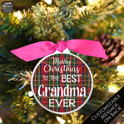 Grandma Ornament - Christmas Gift, Great Grandma, Custom Message