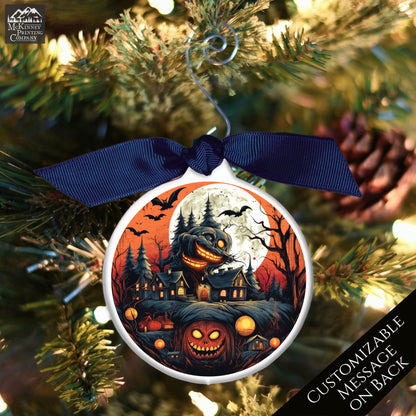 Horror Christmas Ornament - Halloween, Pumpkin, Custom Gift