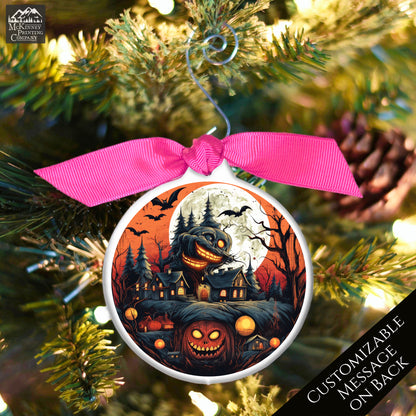 Horror Christmas Ornament - Halloween, Pumpkin, Custom Gift