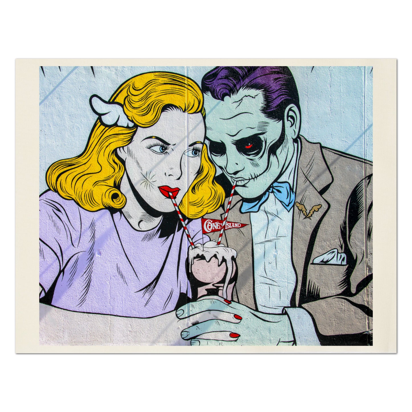 Halloween Fabric - Zombie Print, Pop Art, Kona Cotton Fabric, Quilting, Muslin, Quilt, Wall Art, Abstract