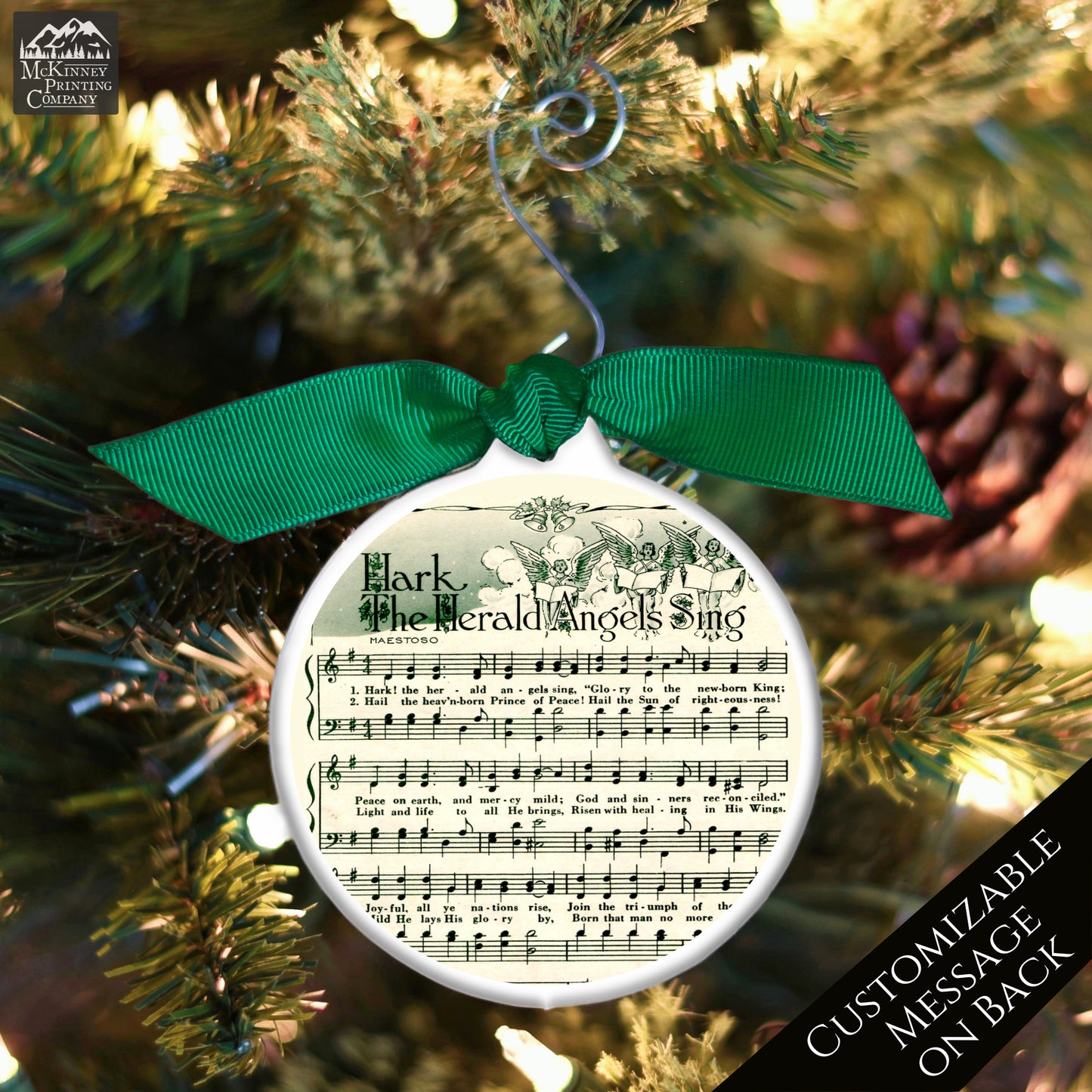 Christmas Sheet Music - Ornament, Hark The Herald Angels Sing, Lyrics