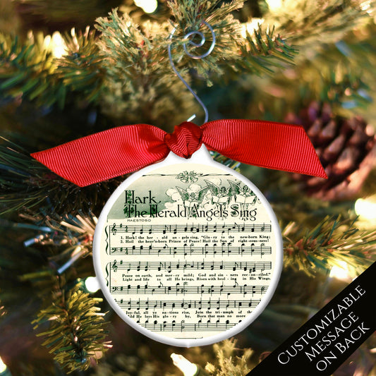 Christmas Sheet Music - Ornament, Hark The Herald Angels Sing, Lyrics